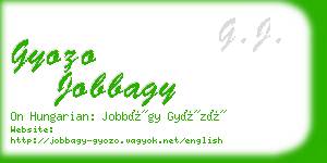 gyozo jobbagy business card